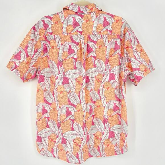 Vineyard Vines Stretch Cotton Short-Sleeve Banana Tropical Shirt Size M - Picture 3 of 5